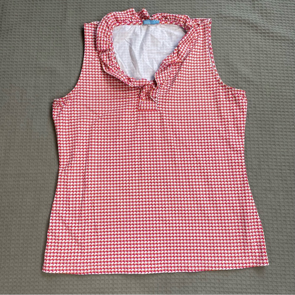 J.McLaughlin Catalina Cloth Sleeveless Durham Top Blouse Medium Multicolor